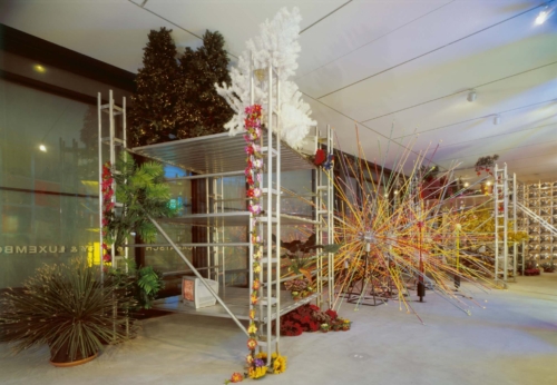 John Armleder, ‘Mondo-Tiki Radiolaria’, 2005. Collection Mudam Luxembourg. Donation 2025 – De l’artiste © John Armleder