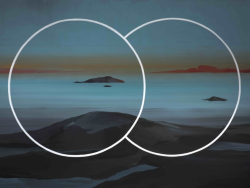 Tina Gillen, ‘Time Travel II’, 2022. Acrylique sur toile. 270 x 380 cm. Collection Mudam Luxembourg. Acquisition 2025. Photo : Florian Kleinefenn