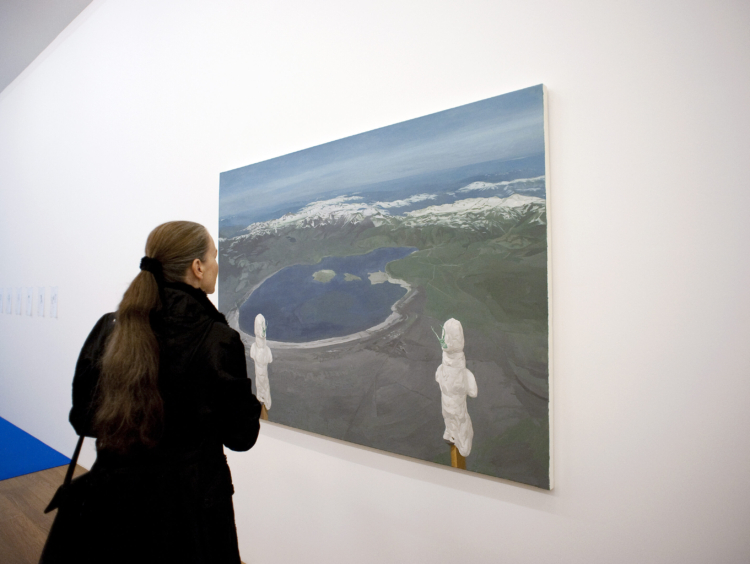 Masaya Chiba, ‘Lake’, 2006. Huile sur toile. 132,3 x 186,5 cm. Collection Mudam Luxembourg. Acquisition 2007. Photo : Eric Chenal © Mudam Luxembourg