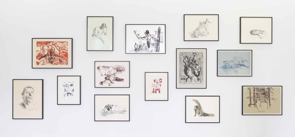 Martin Kippenberger, ‘Das Floss der Medusa (The Raft of Medusa)’, 1996. 14 lithographies, d’une édition de 26. Dimensions variables. Collection Mudam Luxembourg. Donation 2023 – Gaby et Wilhelm Schürmann avec le soutien des membres du Cercle des collectionneurs du Mudam Luxembourg © Estate of Martin Kippenberger, Galerie Gisela Capitain, Cologne. Photo : Galerie Nagel Draxler, Köln / Berlin - Simon Vogel