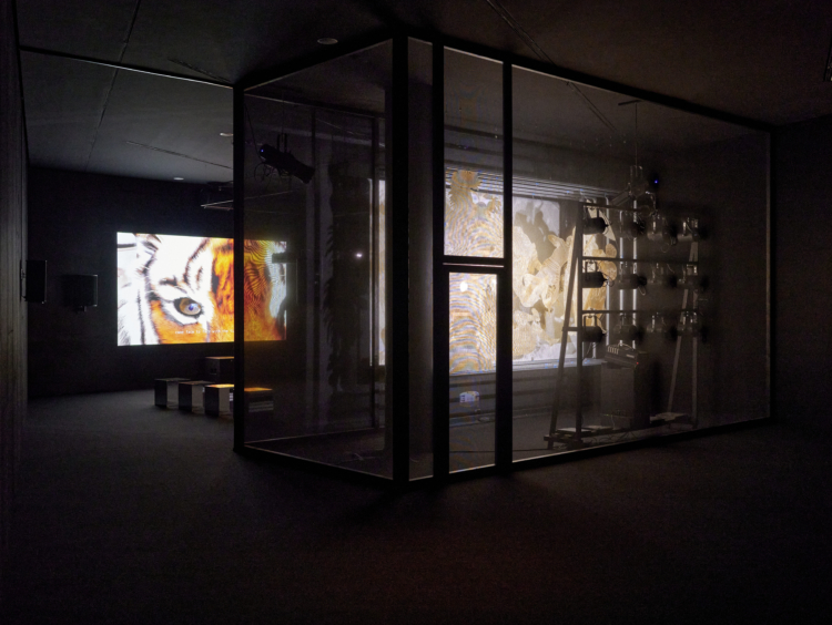 View of the exhibition ‘Ho Tzu Nyen: Time & the Tiger’, Mudam Luxembourg. Photo: Mareike Tocha © Mudam Luxembourg