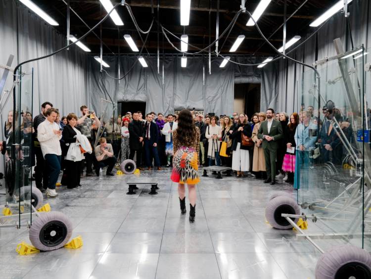 Performance by Selin Davasse. Exhibition view ‘Luxembourg Pavilion, A Comparative Dialogue Act’, Biennale Arte 2024 © Photo: Riccardo Banfi