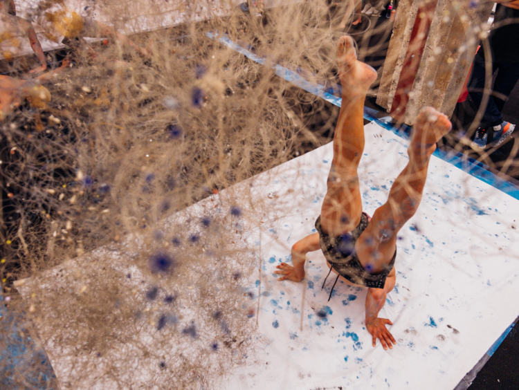 Igshaan Adams. Workshop with Garage Dance Ensemble, Zeitz Museum of Contemporary Art Africa, Cape Town, South Africa, 2022 © Igshaan Adams. Courtesy the artist, Thomas Dane Gallery and blank projects. Photo: Lindsey Appolis