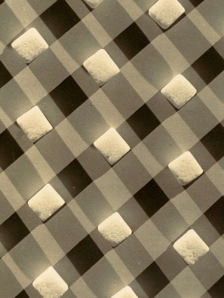 Edward J. Steichen, ‘Sugar Lumps. Pattern Design for Stehli Silks’, 1927 (detail). Ford Motor Company Collection, Gift of Ford Motor Company and John C. Waddell, 1987 © 2025 Artists Rights Society (ARS), New York