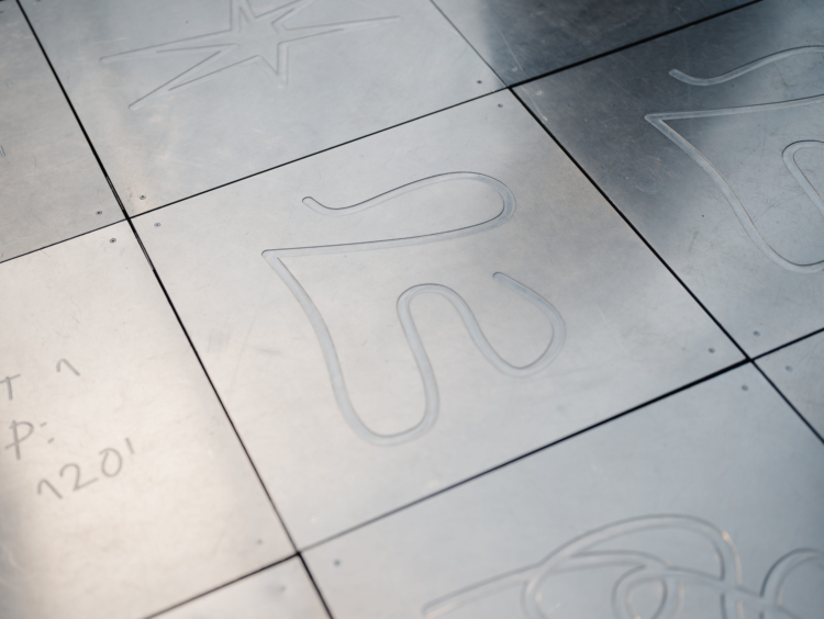 Exhibition view ‘Andrea Mancini & Every Island: A Comparative Dialogue Act’, Mudam Luxembourg. Photo : Marion Dessard © Mudam Luxembourg