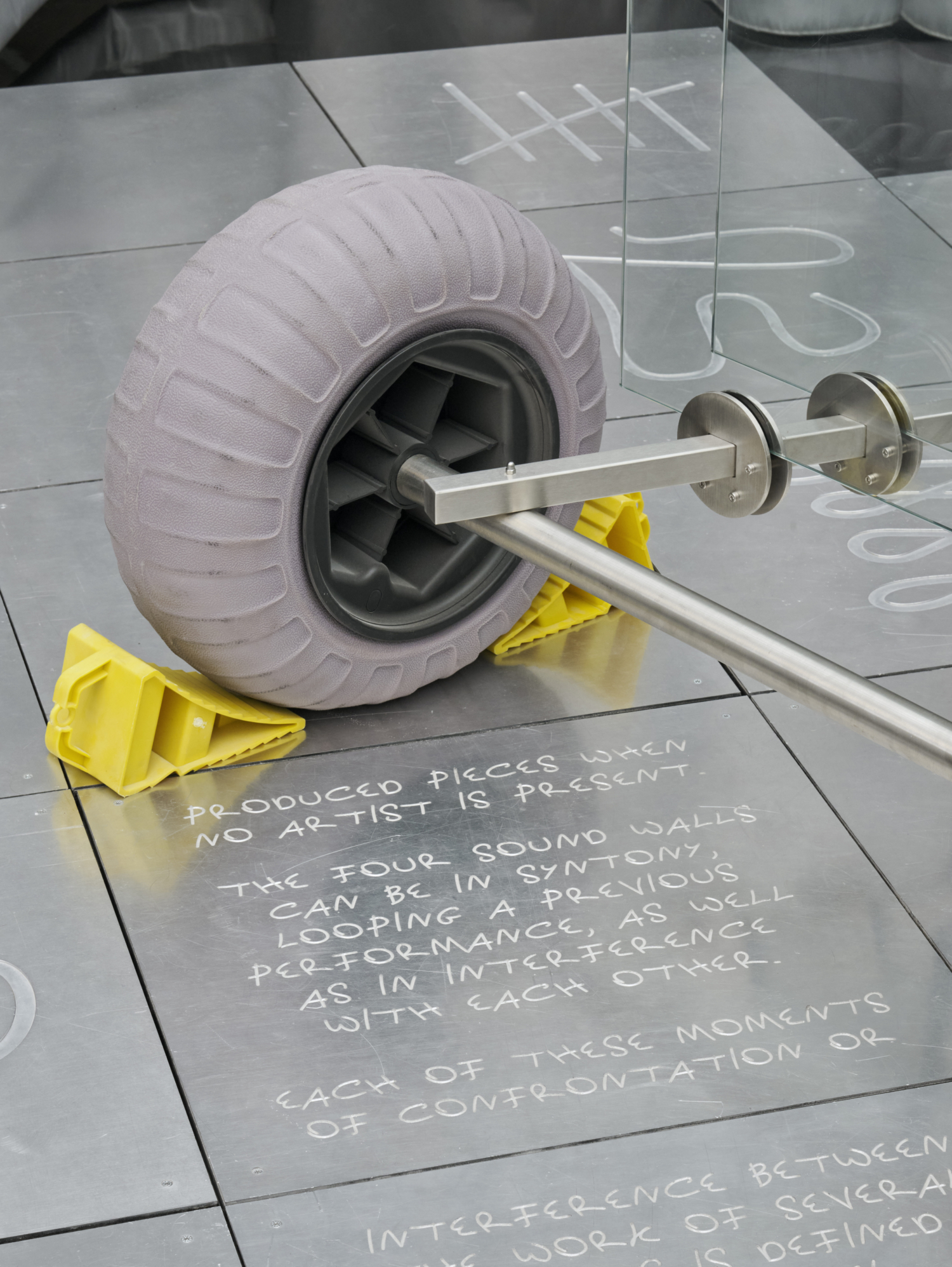 Exhibition view ‘Andrea Mancini & Every Island: A Comparative Dialogue Act’, Mudam Luxembourg. Photo: Mareike Tocha © Mudam Luxembourg