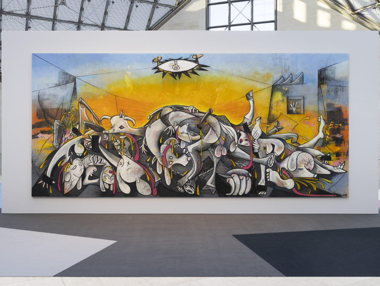 Exhibition view, ‘Simon Fujiwara: A Whole New World’, Mudam Luxembourg. Courtesy of the artist; Gió Marconi, Milano; TARO NASU, Tokyo; Dvir Gallery Paris, Tel Aviv, Brussels and Esther Schipper Berlin/Paris/Seoul. Photo: Andrea Rossetti © Mudam Luxembourg