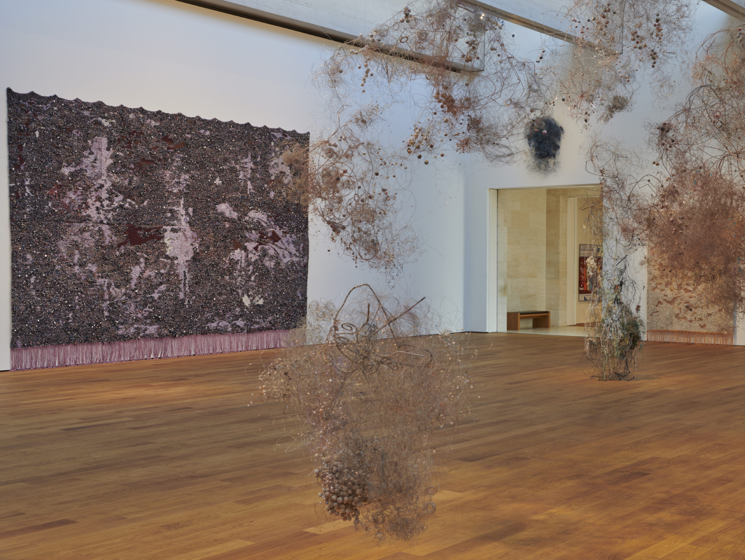Exhibition view ‘Igshaan Adams: Between Then and Now’, Mudam Luxembourg. Photo: Marc Domage © Mudam Luxembourg