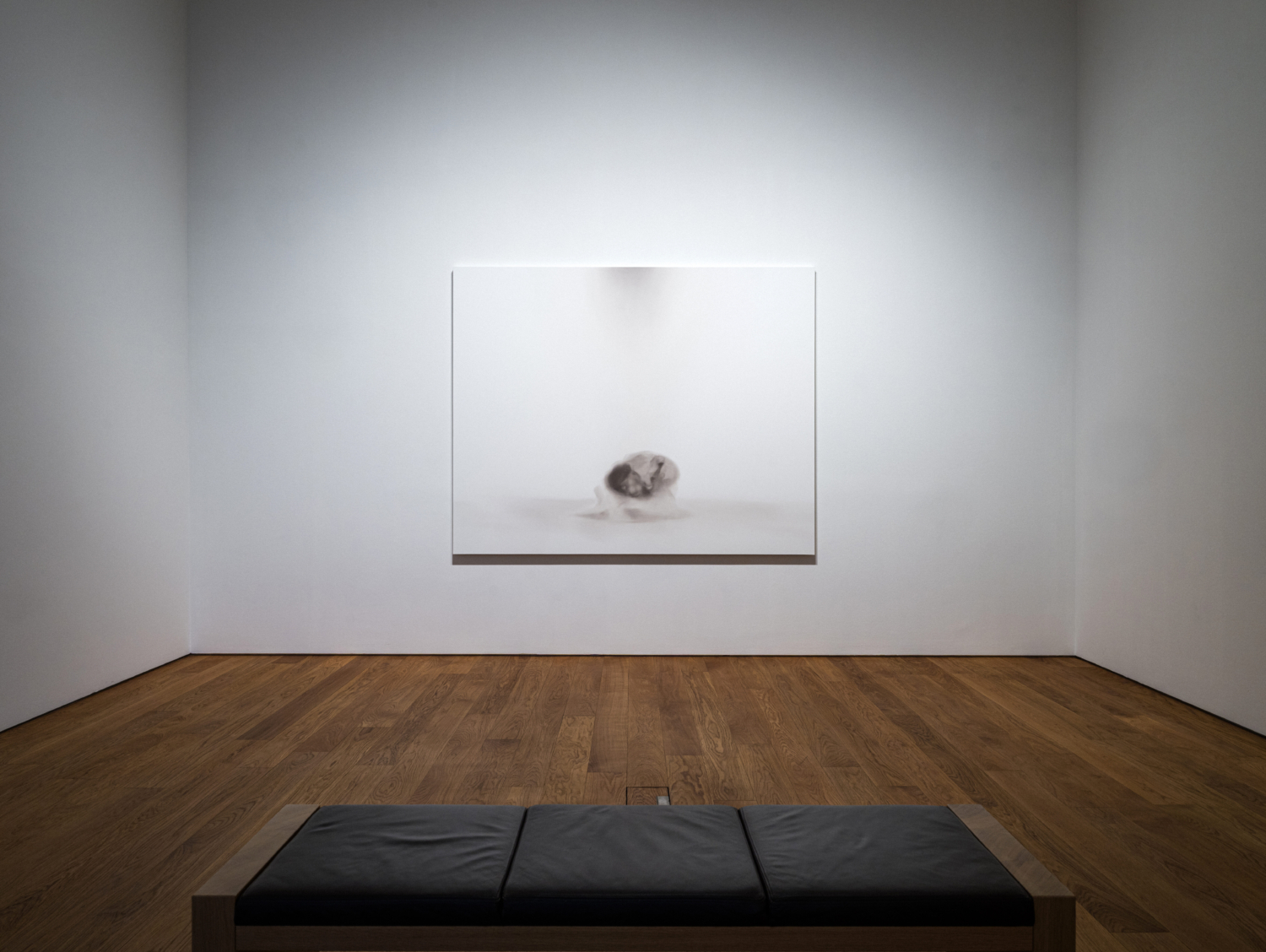 Exhibition view ‘Seven Paintings – Seven Encounters’, Mudam Luxembourg. Photo: Mike Zenari © Mudam Luxembourg. Anne Imhof, ‘Rise I (Study II)’, 2023. Collection Mudam Luxembourg. Acquisition 2024