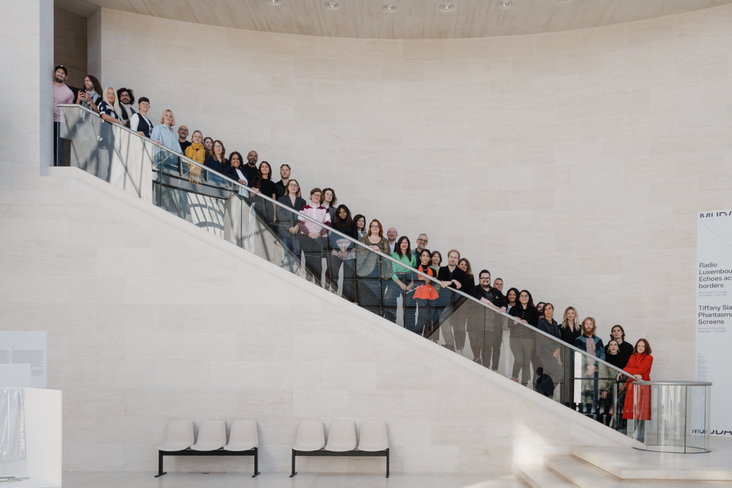 Mudam team. Photo: Marion Dessard © Mudam Luxembourg